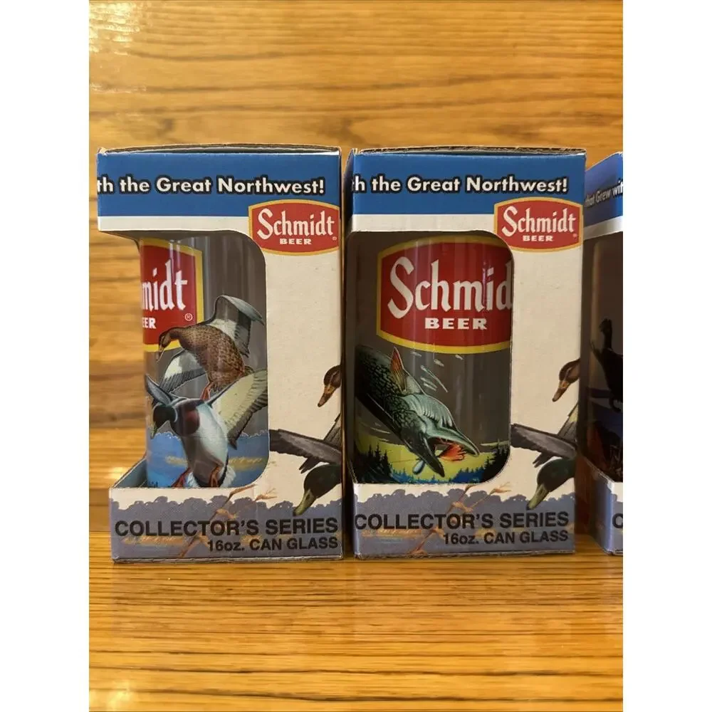 Schmidt 16 oz. Wildlife Assorted Can Glass 4-Piece Set